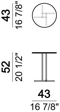 Arketipo Круглый журнальный столик из металла и стекла sun-id-1504652 - Вид №2