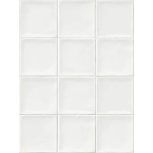 VENTA Панель ПВХ «Плитка» белая для стен 2700×375×8 мм 18759381