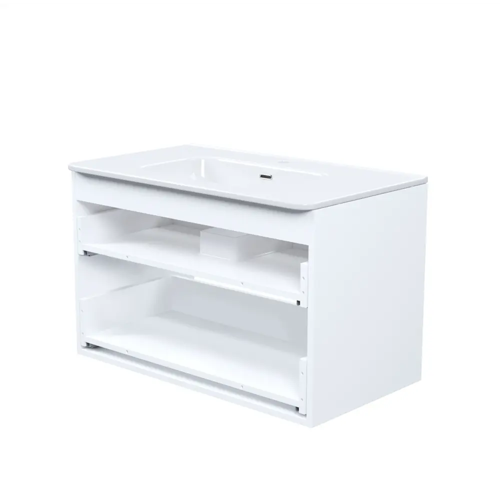 IDDIS Lahta - Подвесная тумба 80 см с керамической раковиной 89371283 STLM-1584570 - Вид №1