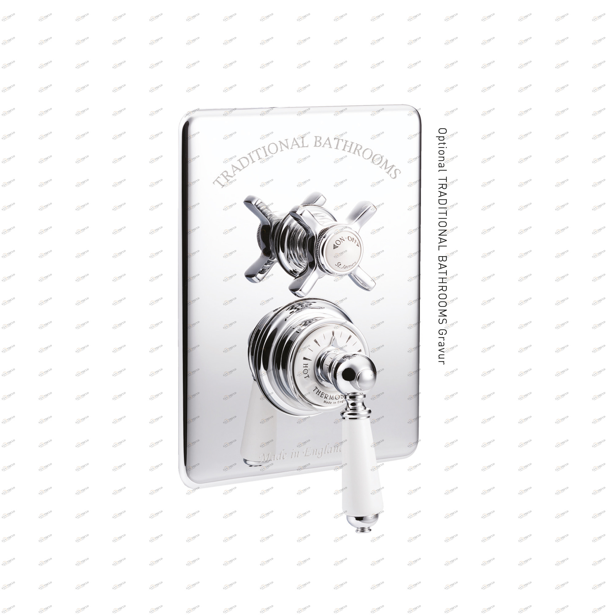 Traditional bathrooms Термостатический смеситель для душа с накладкой Tb760.414.nk 