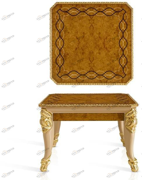 A.R. Arredamenti Квадратный журнальный столик в классическом стиле Harmony 326