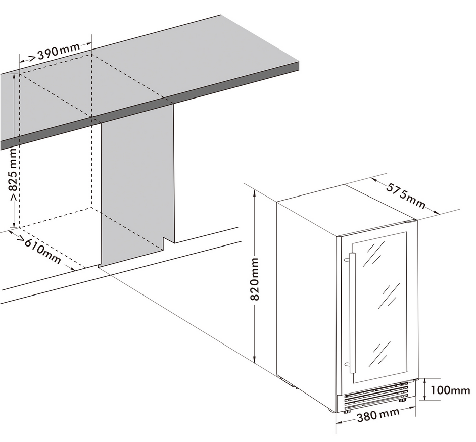 9049327 Винный шкаф Cellar Private CP032-1TWH белый STDN-0073581 - Вид №17
