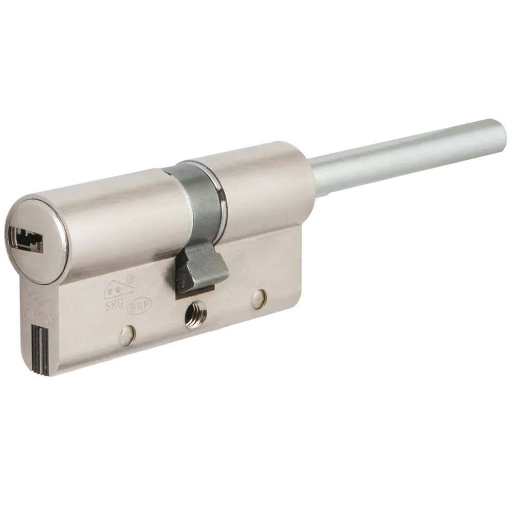 Цилиндр Cisa AP4S 0P3S7-81.12, 30x10x25 мм, ключ/шток, цвет никель, без вертушки STLM-2019981