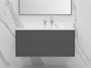 Умывальник из смолы с ящиками со встроенной раковиной