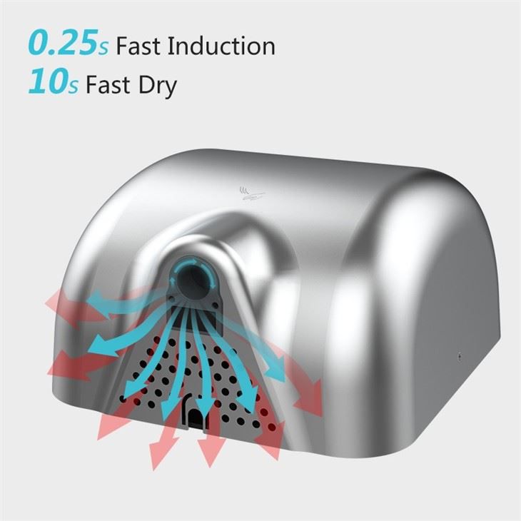 Коммерческие сушилки для рук AIKE AK2800B_330  - Вид №2