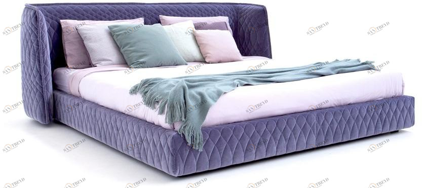 Moroso Двуспальная кровать со съемным чехлом из ткани Redondo sun-id-1489226