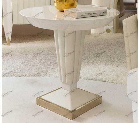 Turri Круглый журнальный столик из лакированного дерева Orion sun-id-1395531