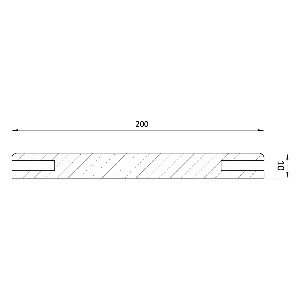 Добор телескопический Челси 2070х200х10 мм финиш-бумага ламинация цвет дуб медовый BELWOODDOORS STLM-2052280 - Вид №2