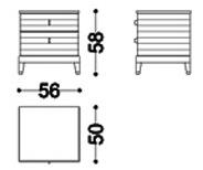 OPERA CONTEMPORARY Прямоугольная тумбочка из дерева с ящиками Elettra sun-id-1419431 - Вид №4
