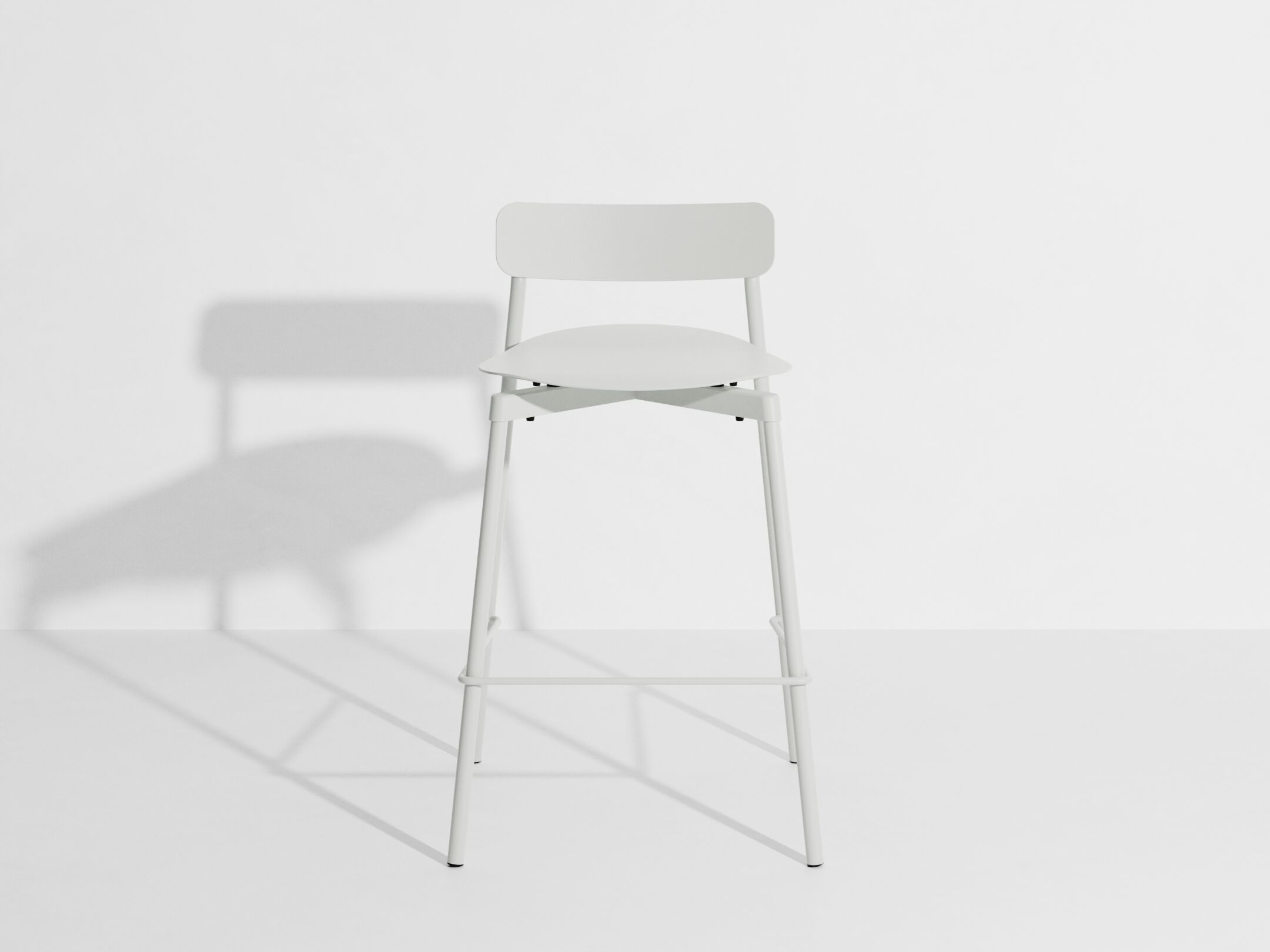 Высокий штабелируемый алюминиевый стул с порошковым покрытием с подставкой для ног Petite Friture Fromme ARCH-00091817 - Вид №12