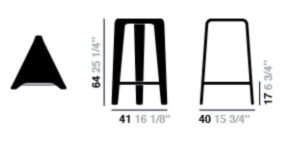 Высокий дубовый стул Arper ARCH-00096219 - Вид №2