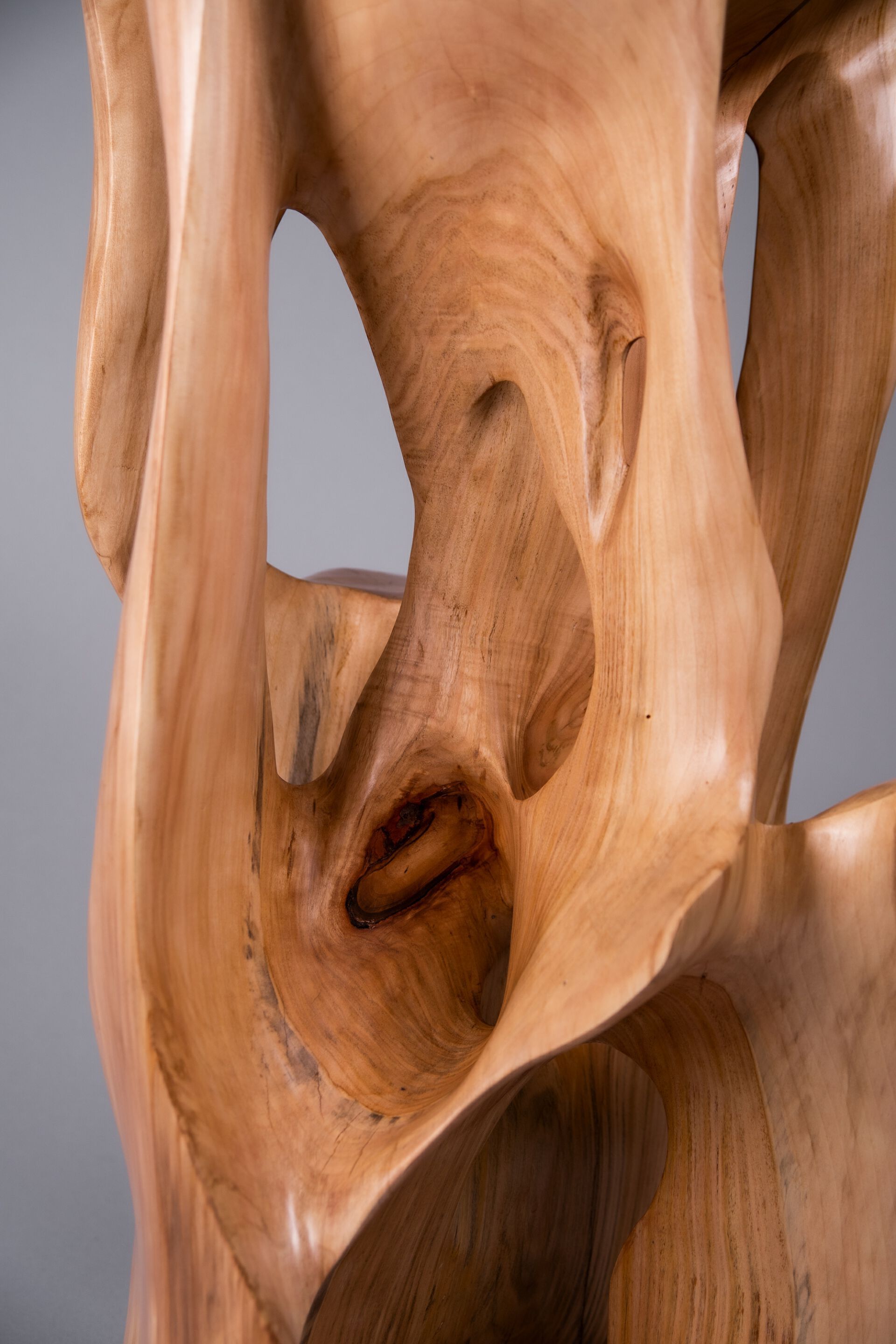 Высокий деревянный стул со спинкой Logniture Makha ARCH-00032012 - Вид №7