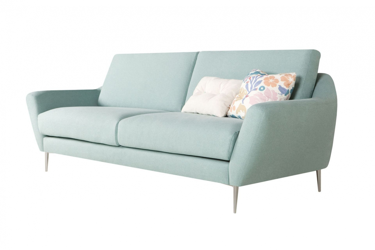 Диван трехместный прямой голубой Agda SITS AGDA 191854 Голубой  - Вид №1