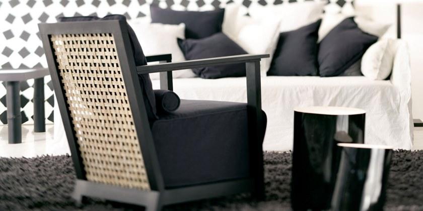 Gervasoni Кресло из ткани с подлокотниками Otto sun-id-1486803 - Вид №2