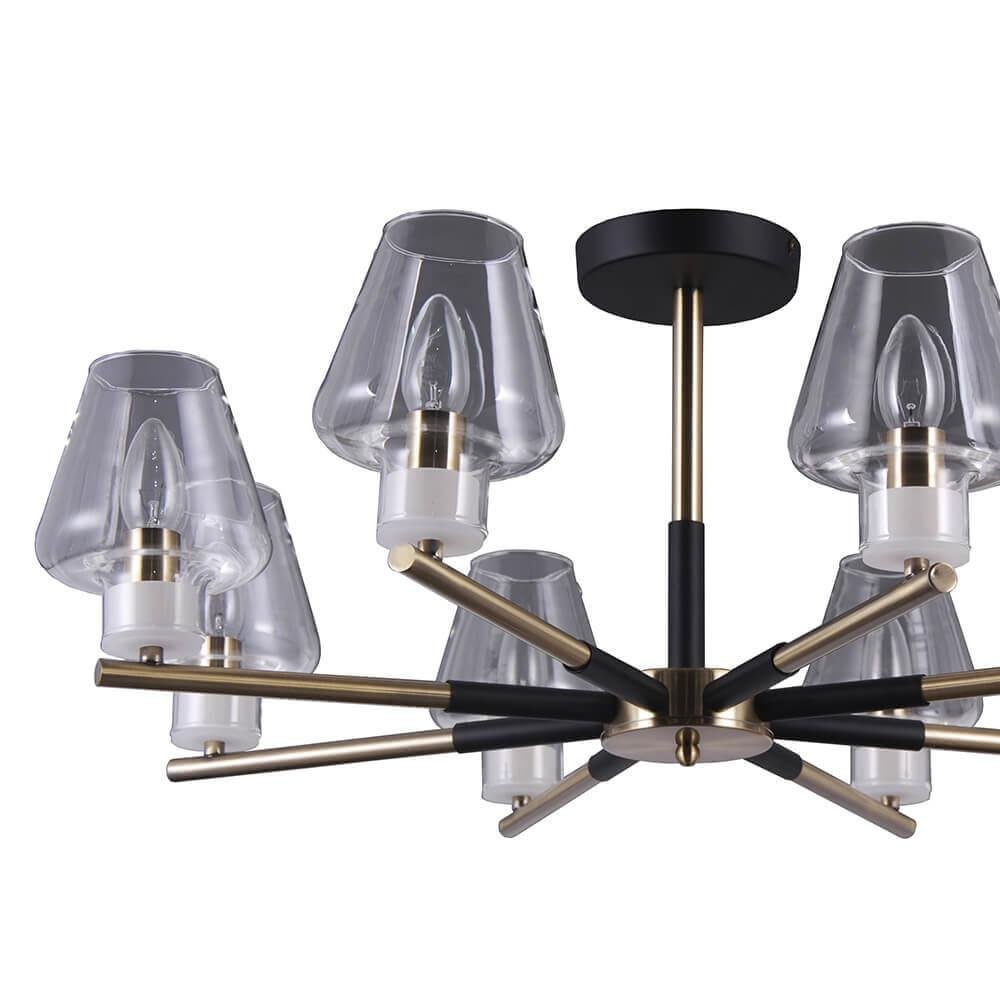 Потолочная люстра Lumien Hall Горейн 33075.01.37.08 LUMIEN HALL ДИЗАЙНЕРСКИЕ, ГОРЕЙН 00-3888665 Бронза;прозрачный  - Вид №2