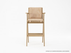 384_752 Барный стул с кожей Karpenter