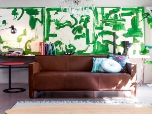 Devina Nais 3-х местный кожаный диван Baltimora