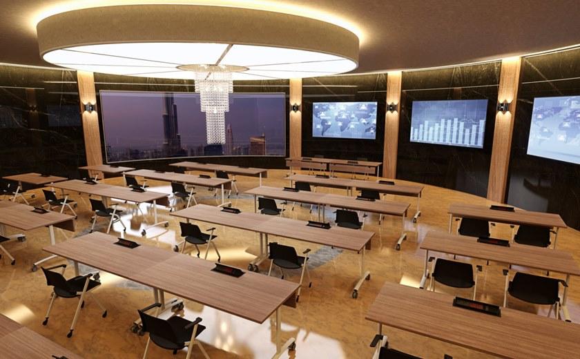 IBEBI Стол для переговоров со складной столешницей на колесиках Archimede project sun-id-1482125 - Вид №8