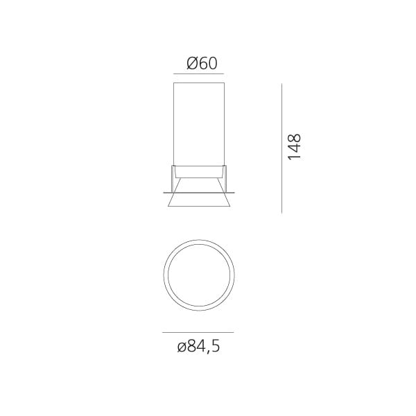 Утопленный металлический потолочный светильник In Stock Artemide ARCH-00147565 - Вид №2