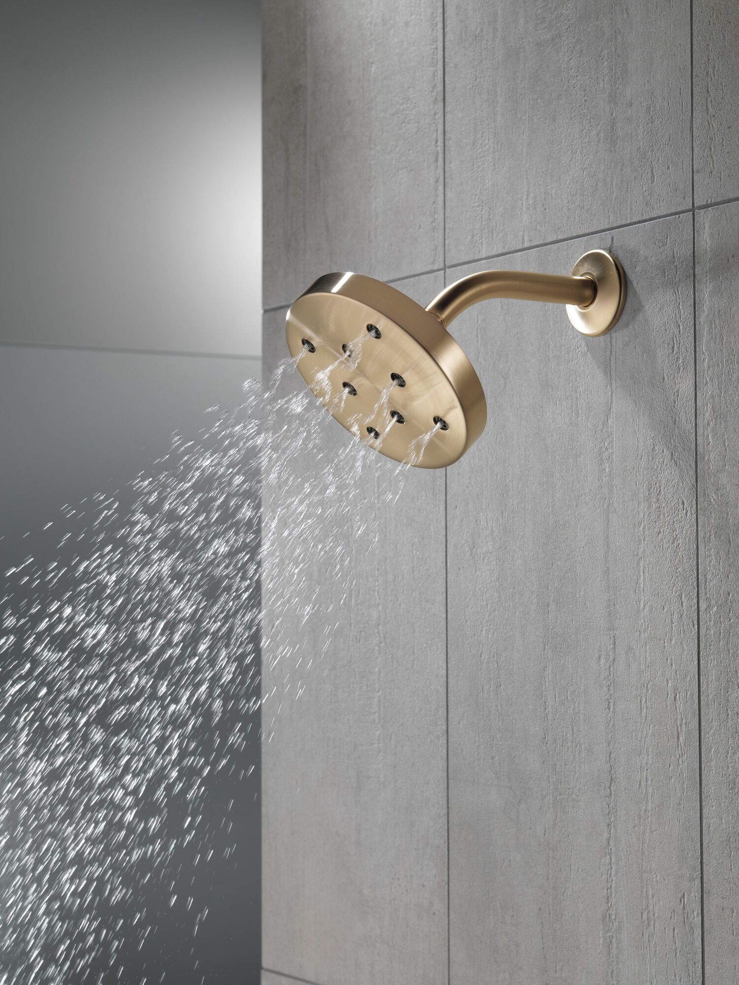 52175-CZ H2Okinetic® Металлическая душевая лейка Raincan с одинарной настройкой Delta Faucet Universal Showering Шампанское бронза  - Вид №1