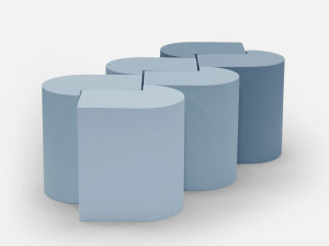 Модульная скамья с пенопластовым покрытием без спинки