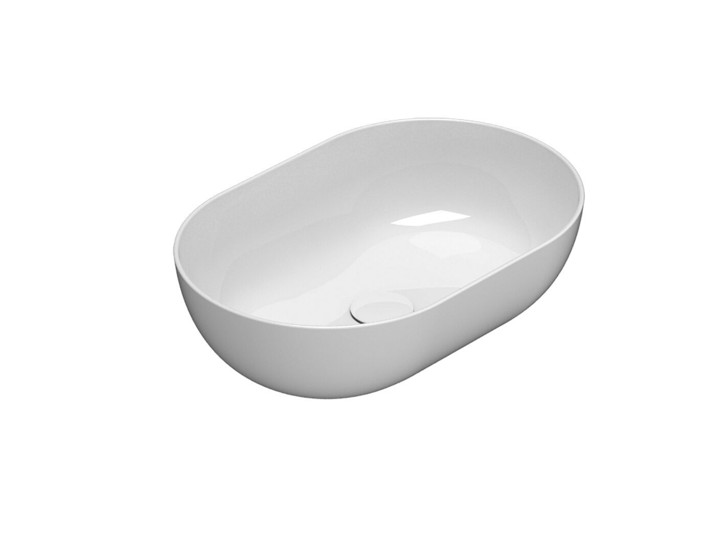 Керамическая раковина с одной столешницей Ceramica Globo чаши ARCH-00098615