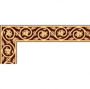 Художественный паркет Da Vinci Паркетный Бордюр 26-205 Орех Европейский (Грецкий) Селект (Гладкая) 1000х200 мм.