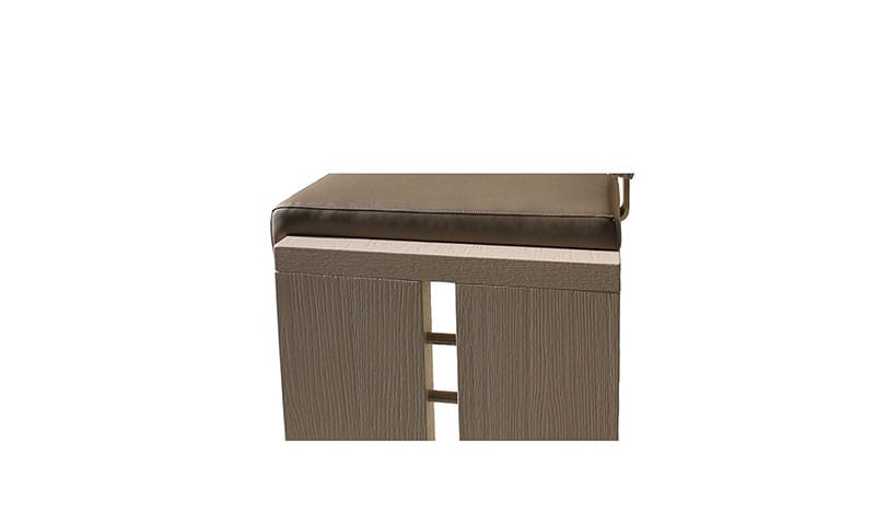 Скамейка из дуба и искусственной кожи Deodara AMELIE ARCH-00037696 - Вид №3