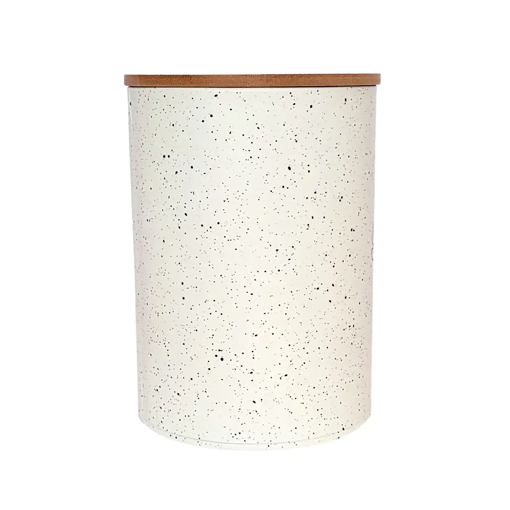 Банка для сыпучих продуктов Esprado Marmol 1000 мл нержавеющая сталь белый STLM-2036510 - Вид №1