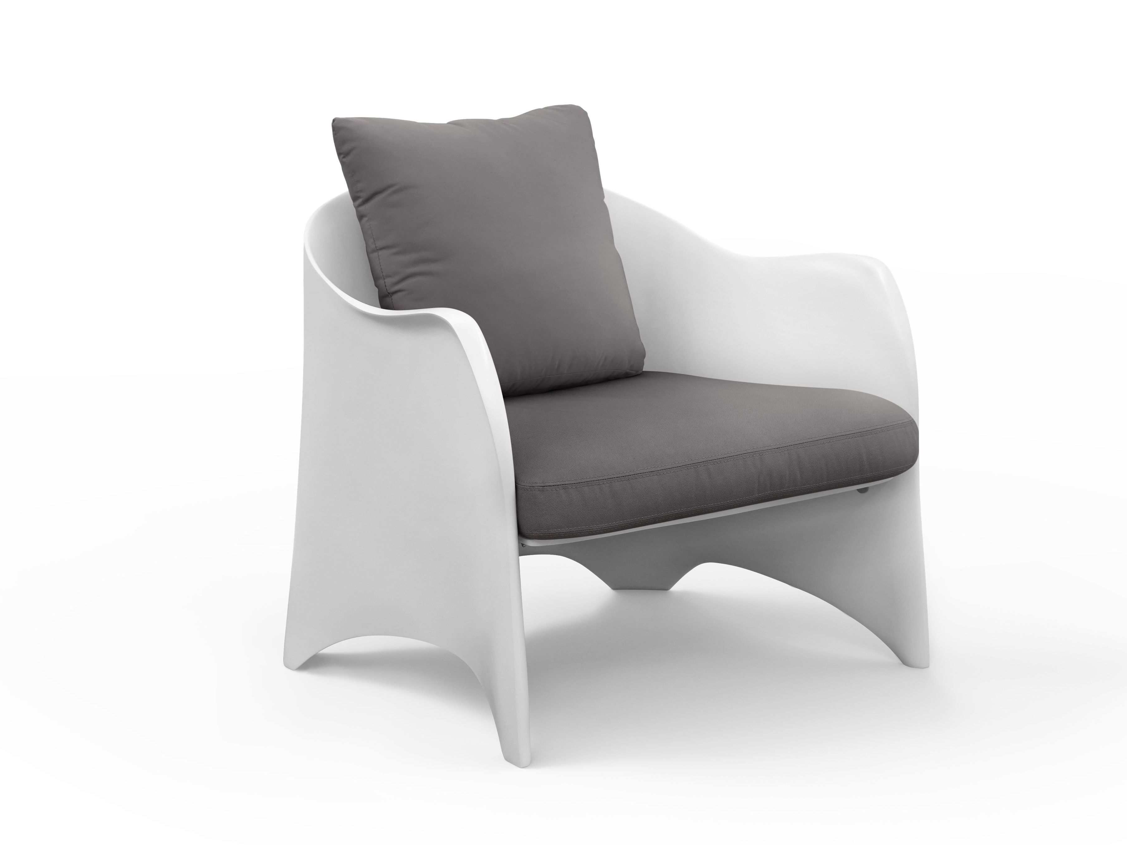 Стекловолокно садовое кресло с подлокотниками GANSK океан ARCH-00084535