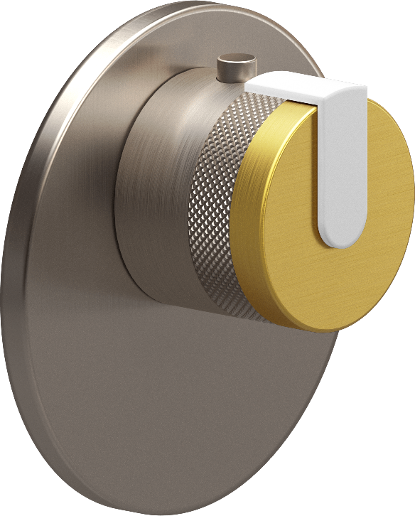 E-8027-R1BAUE-L1WT-BNi-T Термостатический переключатель 3/4-Внешняя часть GRAFF MOD+