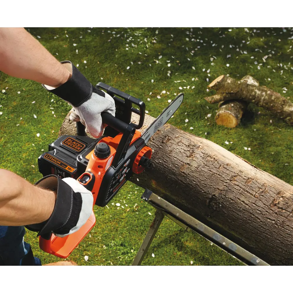 Аккумуляторная пила Black Decker 18 В  шина 25 см АКБ и ЗУ в комплекте BLACK + DECKER STLM-2084996 - Вид №11