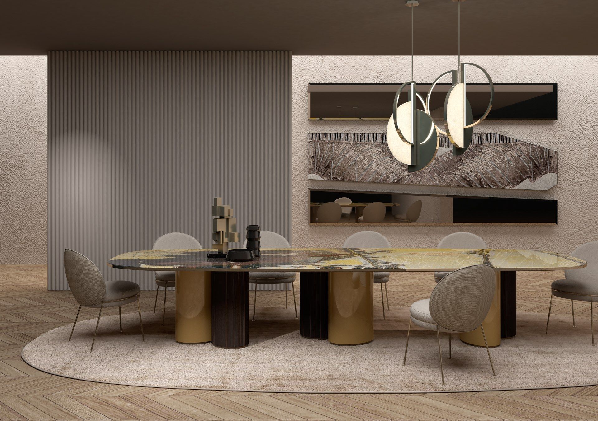 Стеклянный обеденный стол Sicis PHILIPPE ARCH-00125274 - Вид №5