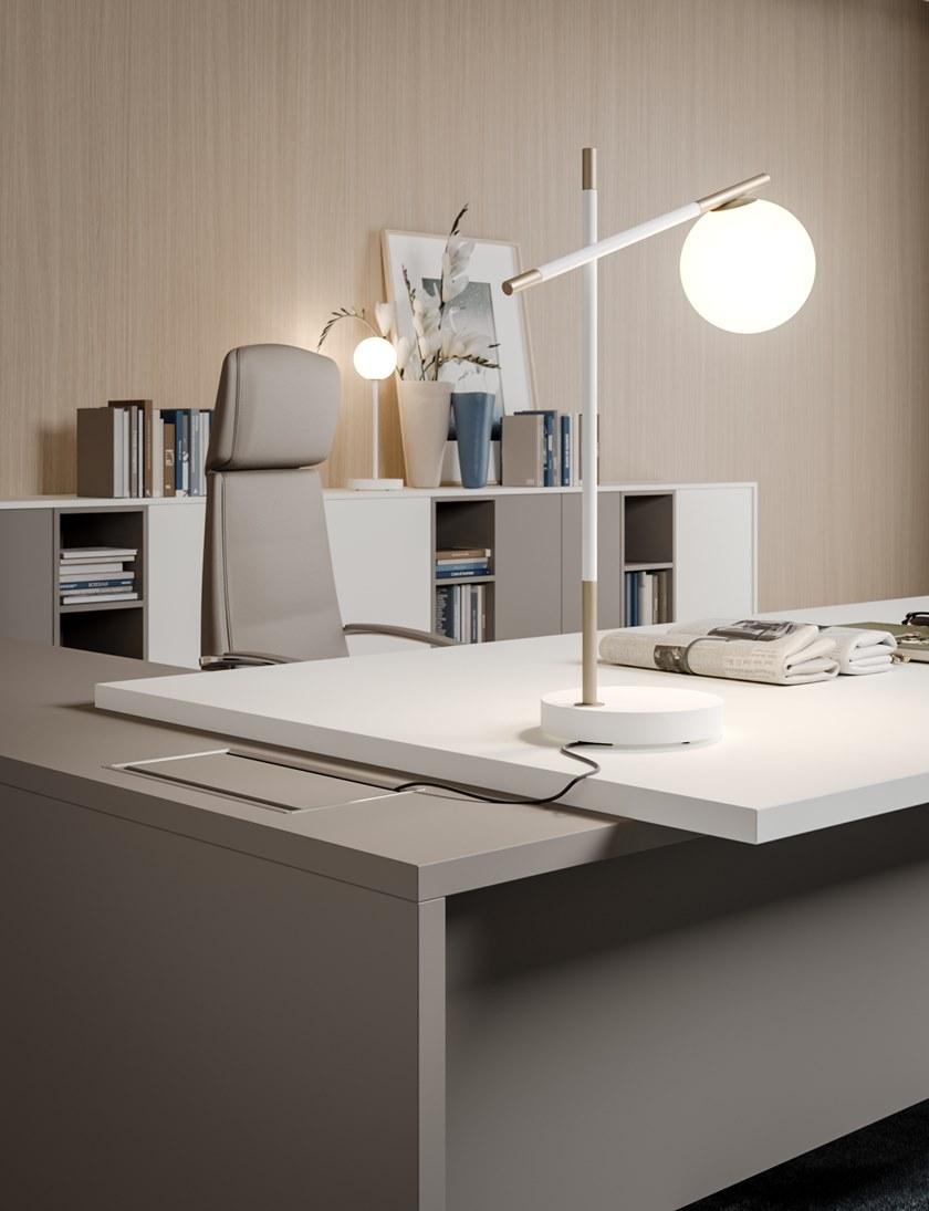 PROF Прямоугольный стол из fenix-ntm® с системой организации кабелей Entry sun-id-1424410 - Вид №10