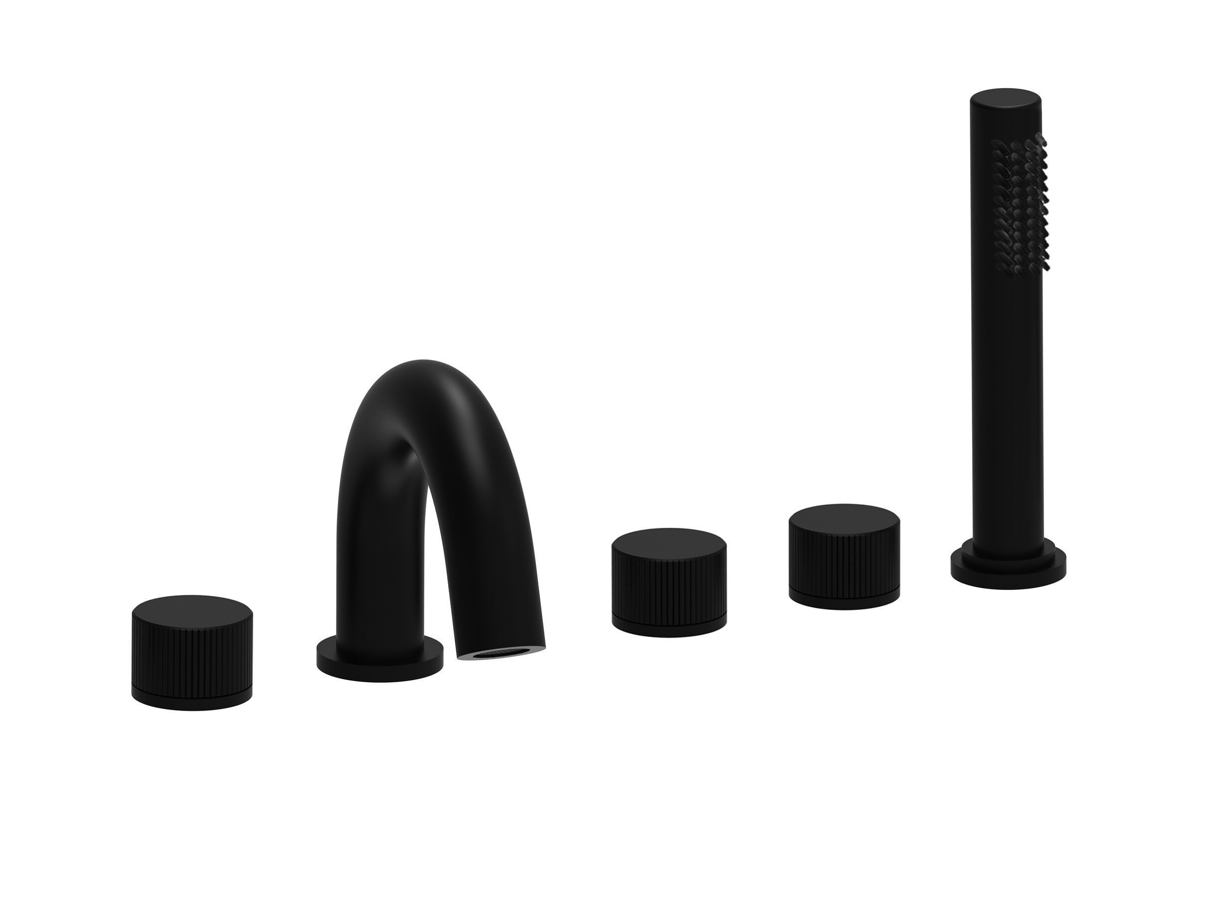 Смеситель для ванны с 5 отверстиями и ручным душем RUBINETTERIA PAFFONI Jo ARCH-00117457 - Вид №1