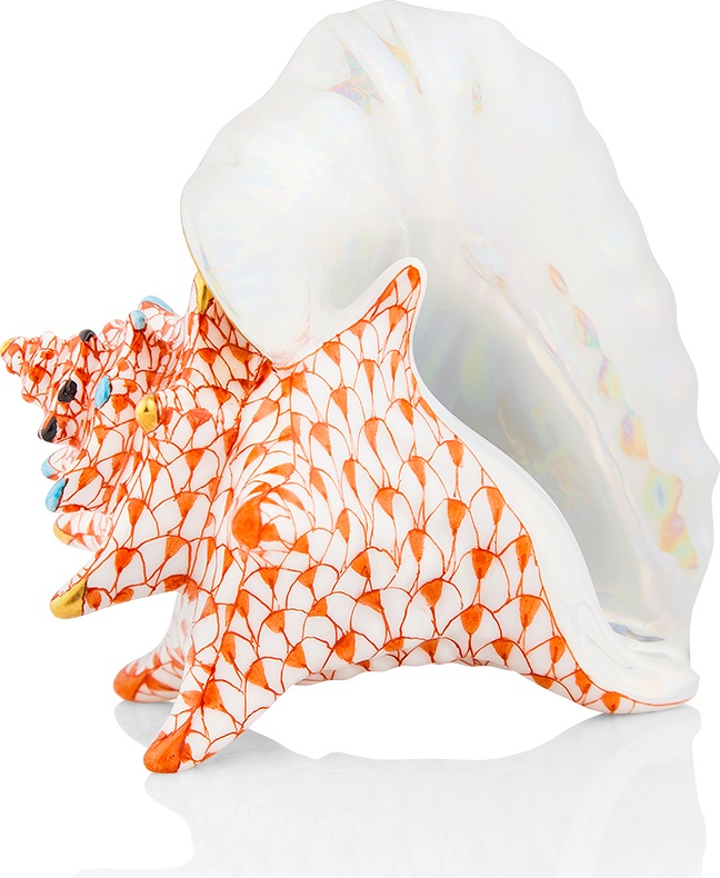 10623452 Herend Фигурка 8см "Морская раковина" Фарфор 