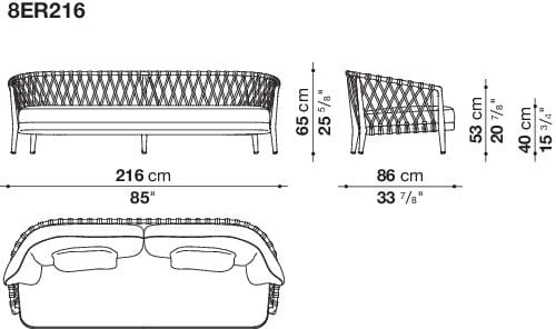 Изогнутый садовый диван B&B Italia Outdoor ARCH-00048908 - Вид №15