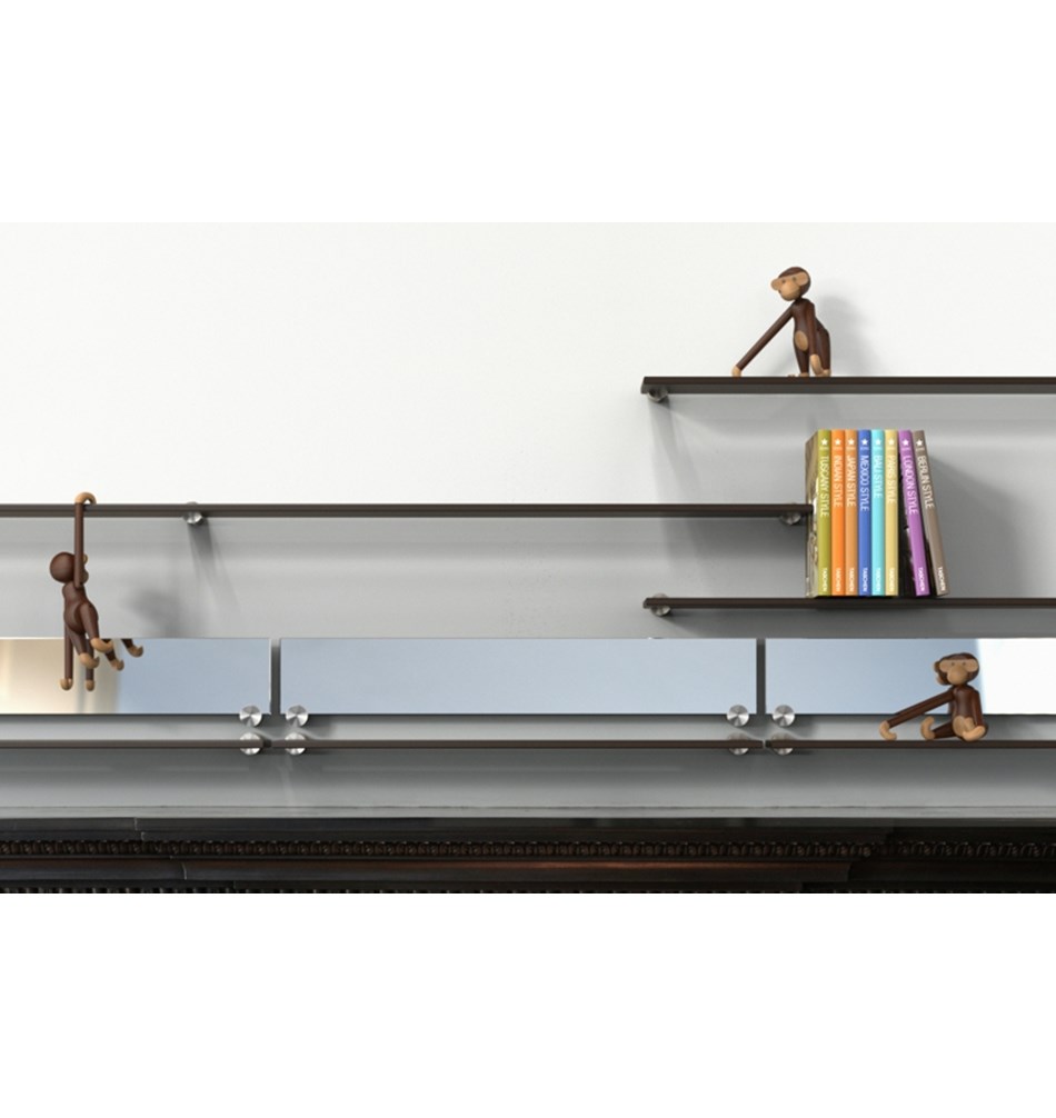 FROST Зажим для полок 5 » 2 шт. почищенный Нержавеющая сталь Матовый N1933  - Вид №2