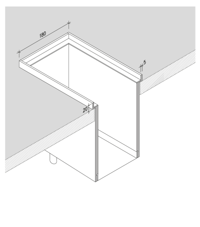 DOMUSOMNIA Встраиваемый кухонный канал EasyRack Kitchen STEP 1350, Цвет Белый KFS1350WX - Вид №1