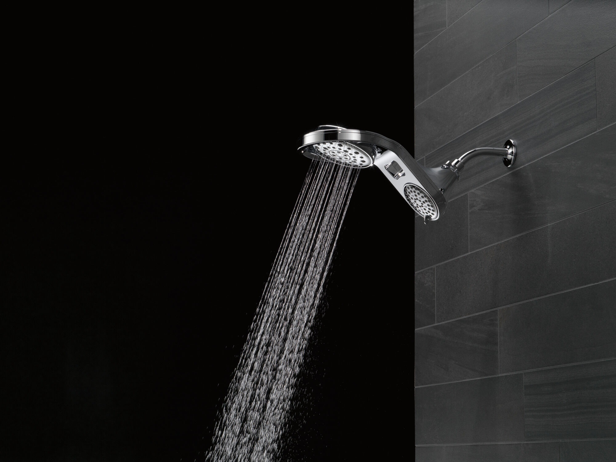 58580-25-PK HydroRain® 5-настройка душевая лейка два в одном Delta Faucet Universal Showering Хром  - Вид №28