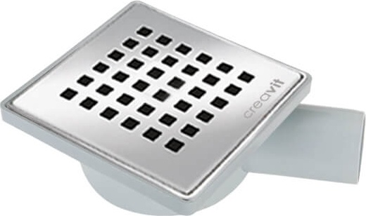 Металлический каркас из нержавеющей стали с пластиковым корпусом со стороны выпускного отверстия в полу / FH222 Creavit  - Вид №1