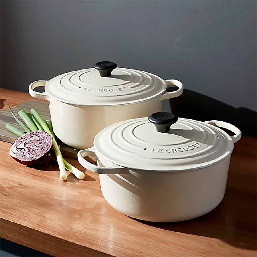 Кастрюля чугунная Le Creuset, Ø18 см, кремовая 21177184814430 - Вид №2