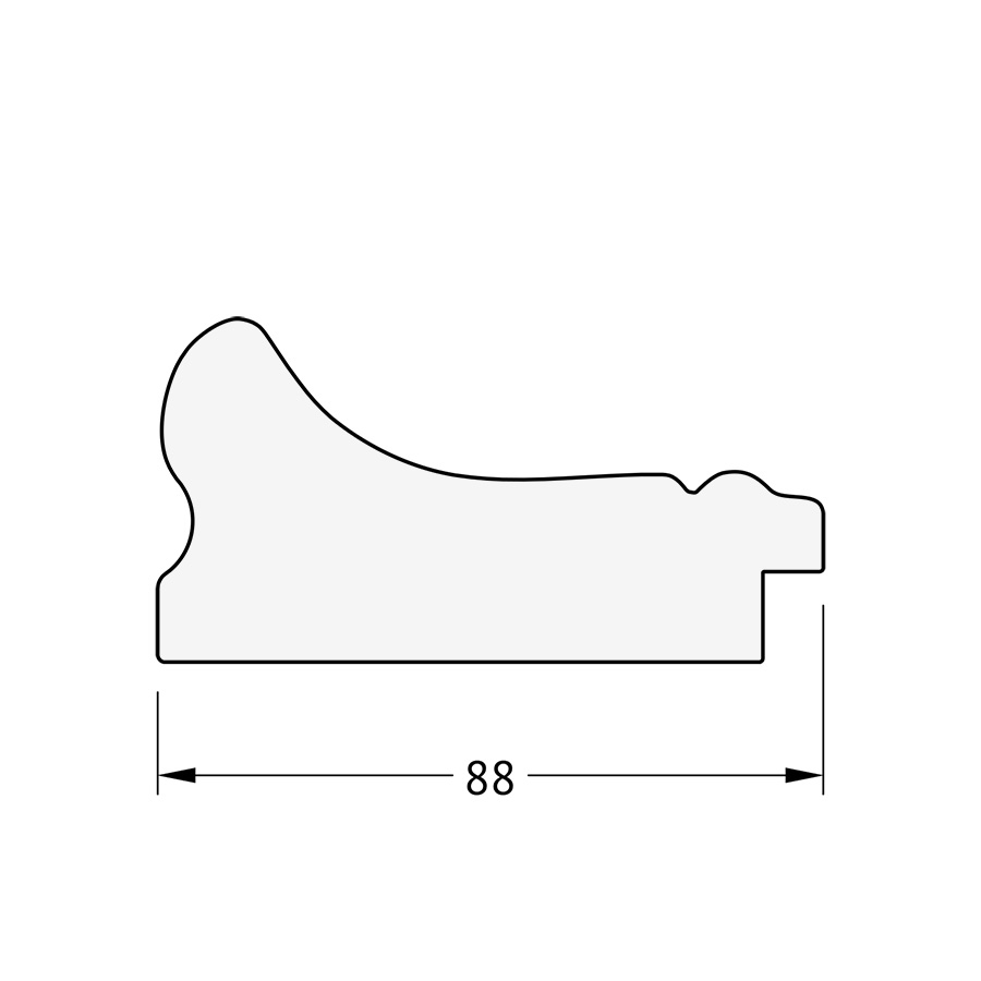 BY 1285 Зеркало с фацетом в багетной раме - хамелеон 88 mm EVOFORM Exclusive - Вид №3