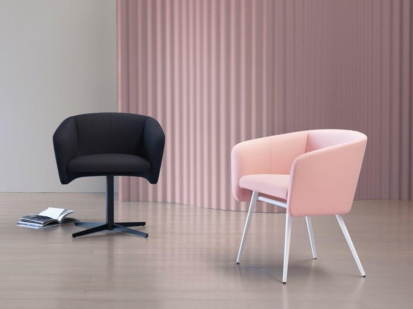 TrabA' Кресло вращающееся на 4 спицы с подлокотниками Balù 0056 - Вид №2