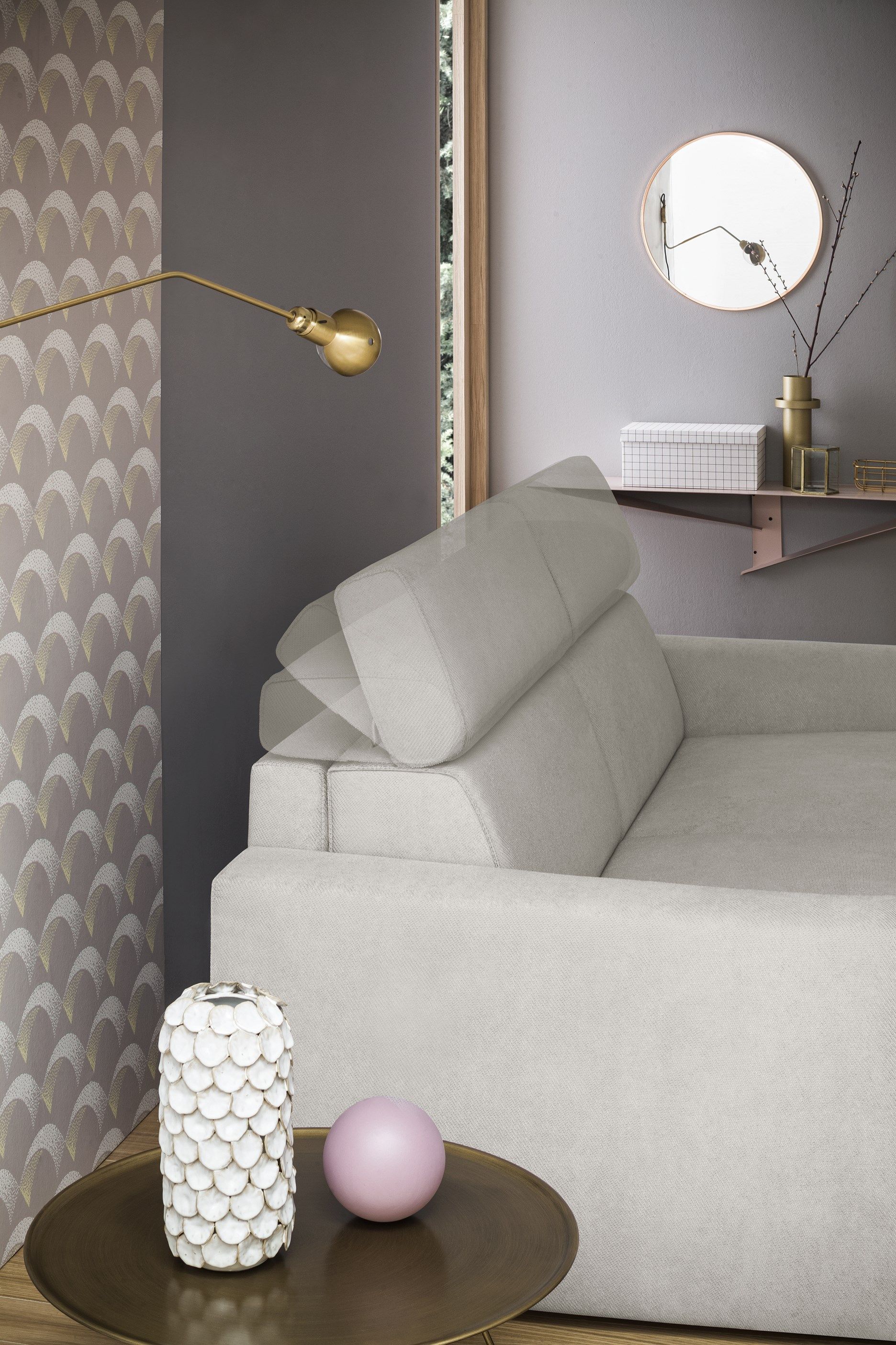 Двуспальный диван-кровать из ткани Felis Day &amp ARCH-00065823 - Вид №4