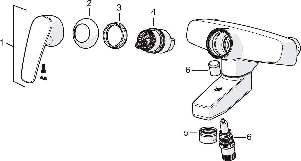 Oras 1067 Смеситель для ванны и душа с комплектом 1067 Safira Хром  - Вид №4