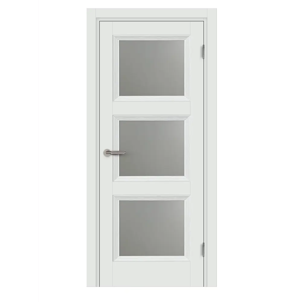 Комплект двери Трилло со стеклом 60x200 см Hardflex белый без доборов МАРИО РИОЛИ STLM-2177545