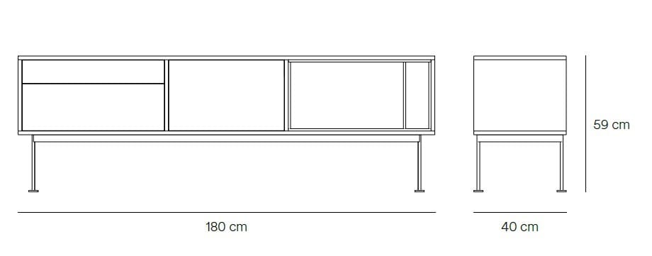Шкаф для телевизора из шпона и МДФ TEULAT Yoko ARCH-00073295 - Вид №12