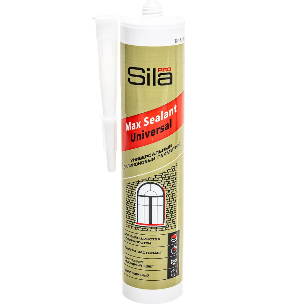 Герметик силиконовый универсальный Sila бесцветный 290 мл STLM-2203095