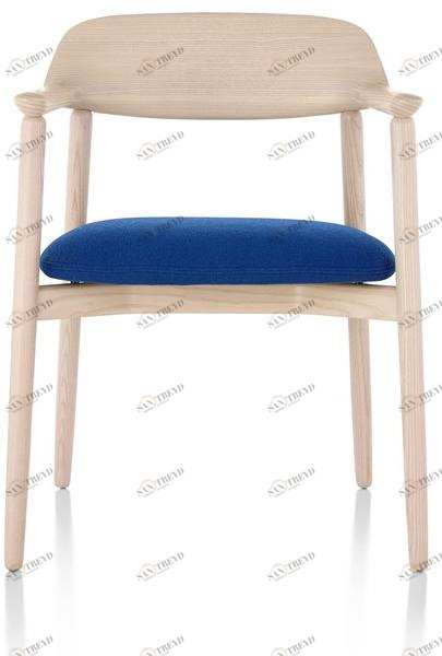 Herman Miller Стул из дерева и ткани с подлокотниками Crosshatch sun-id-1353326